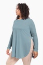 LONG SLEEVE TOP W/SIDE SLITS