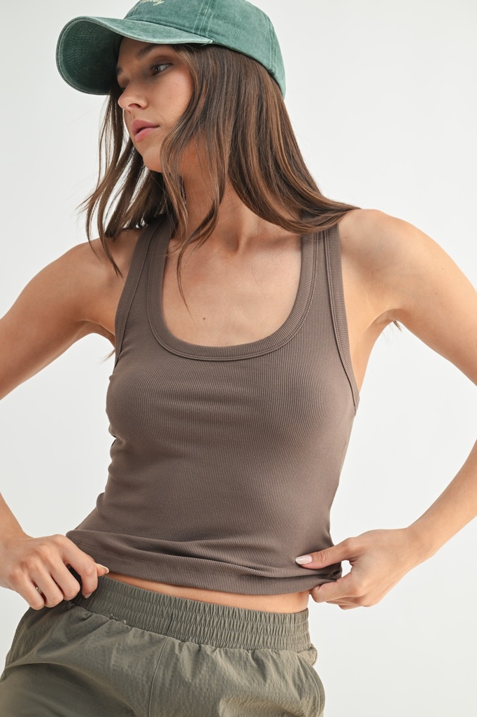 RIBBED RACERBACK TANK
