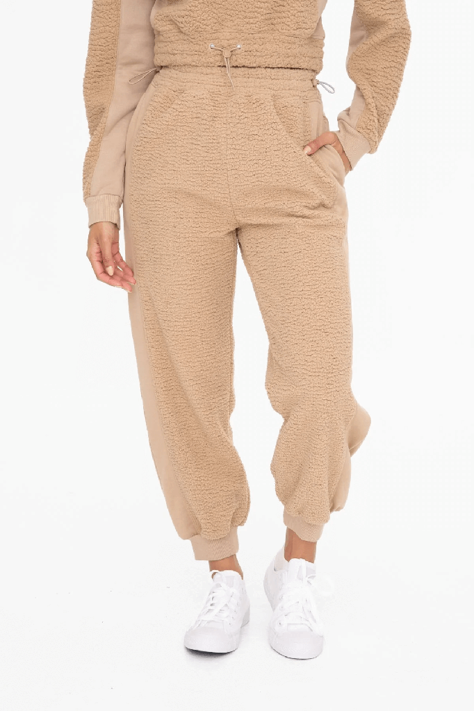 OVERSIZED SHERPA JOGGERS