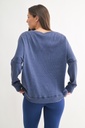 WAFFLE RIBBED ROUNDNECK PULLOVER