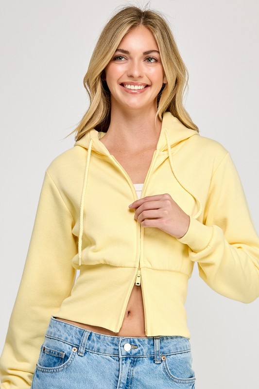 TWO WAY ZIPUP HOODIE