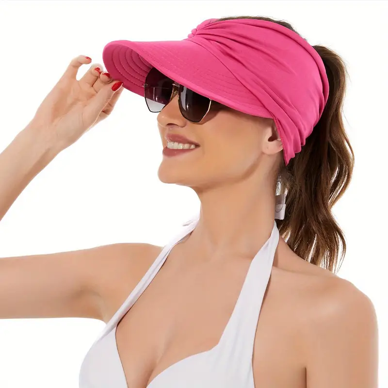 WIDE BRIM TWISTED SUN VISOR