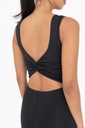TWISTED BACK FLARED JUMPSUIT