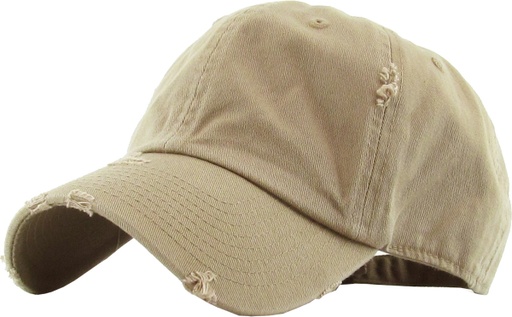 [KBE-VIN-KHAK] VINTAGE BASEBALL CAP