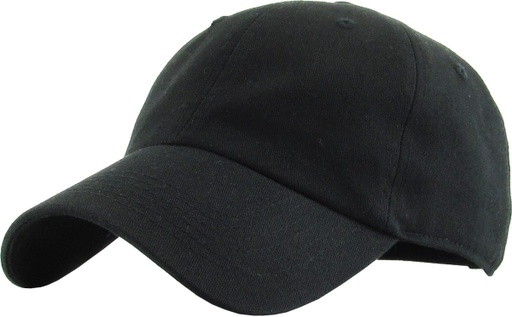 [KB-LOW-BLK] BASIC BASEBALL CAPS