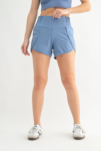 HIGHWAIST SPLIT RUN SHORTS