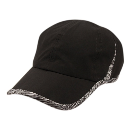 [CP2788-BLK] PONYTAIL YOGA ZIPPER CAP