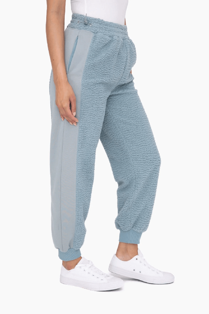 OVERSIZED SHERPA JOGGERS
