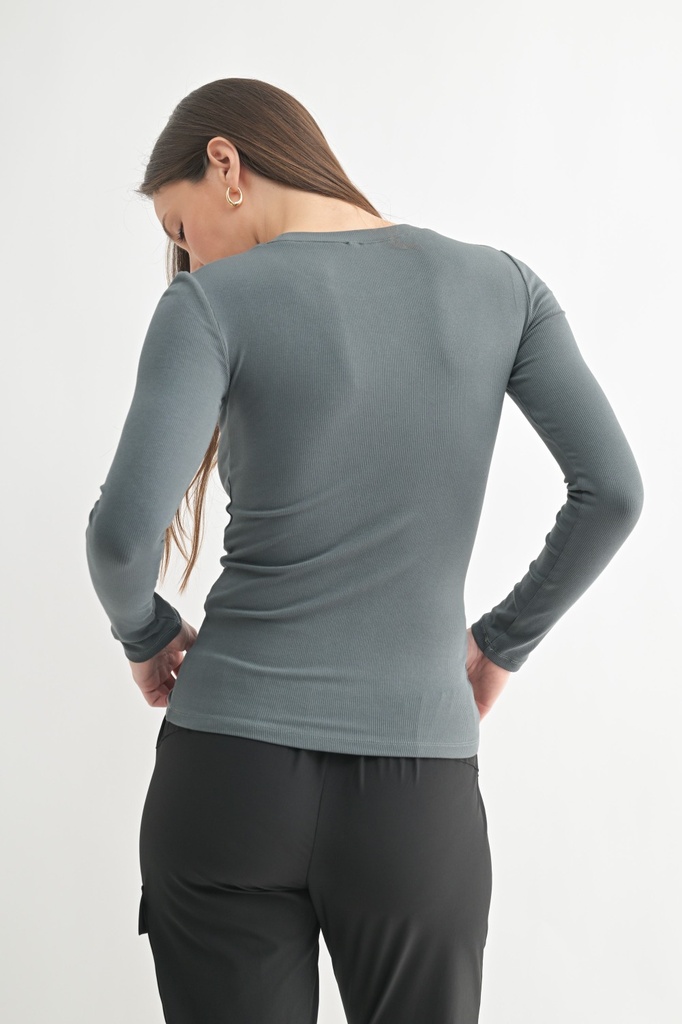 ESSENTIAL MICRO RIBBED TOP