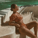PUFF SLEEVE POLKA DOT BIKINI