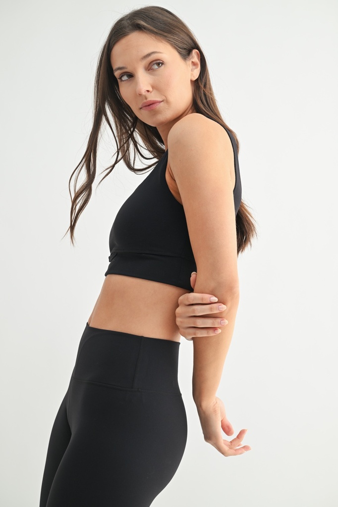 SQUARE NECK WORKOUT BRA