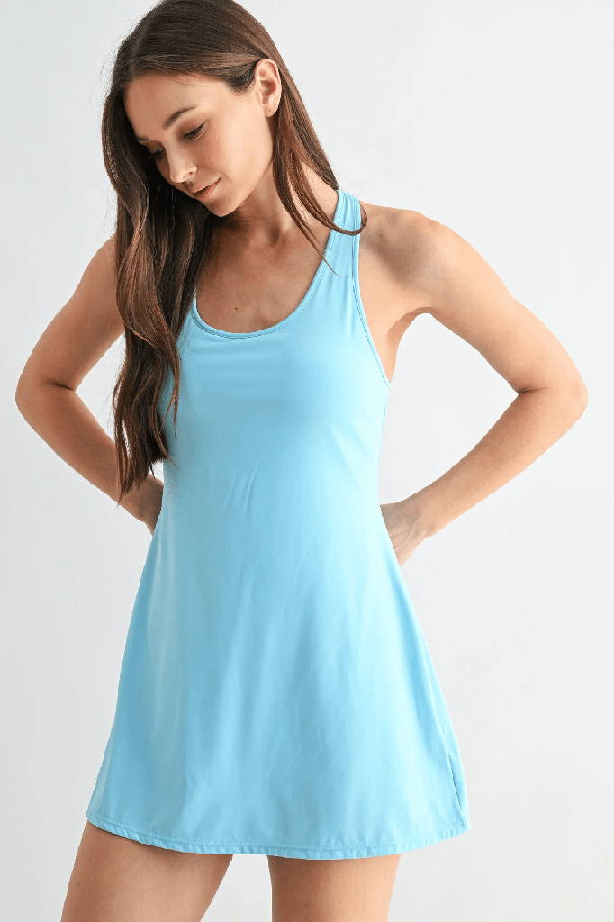 TWIST RACERBACK TENNIS DRESS