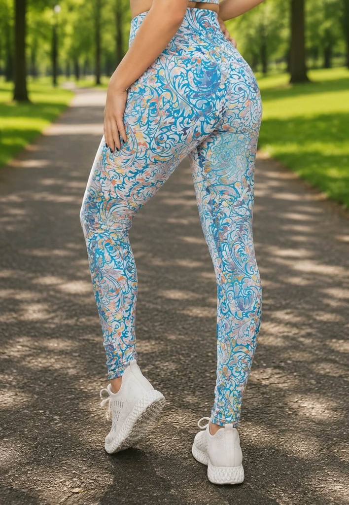 FEATHER PRINT LEGGINGS