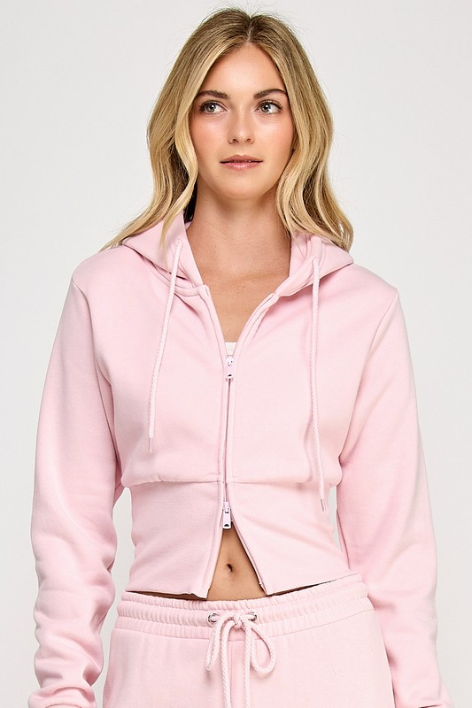 TWO WAY ZIPUP HOODIE