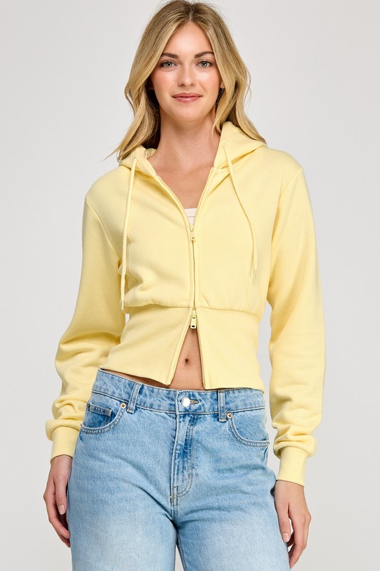 TWO WAY ZIPUP HOODIE