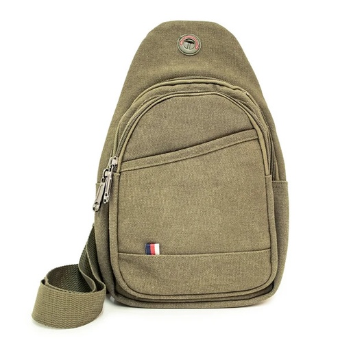 [FBG1863-TN] CANVAS CROSSBODY SLING BAG